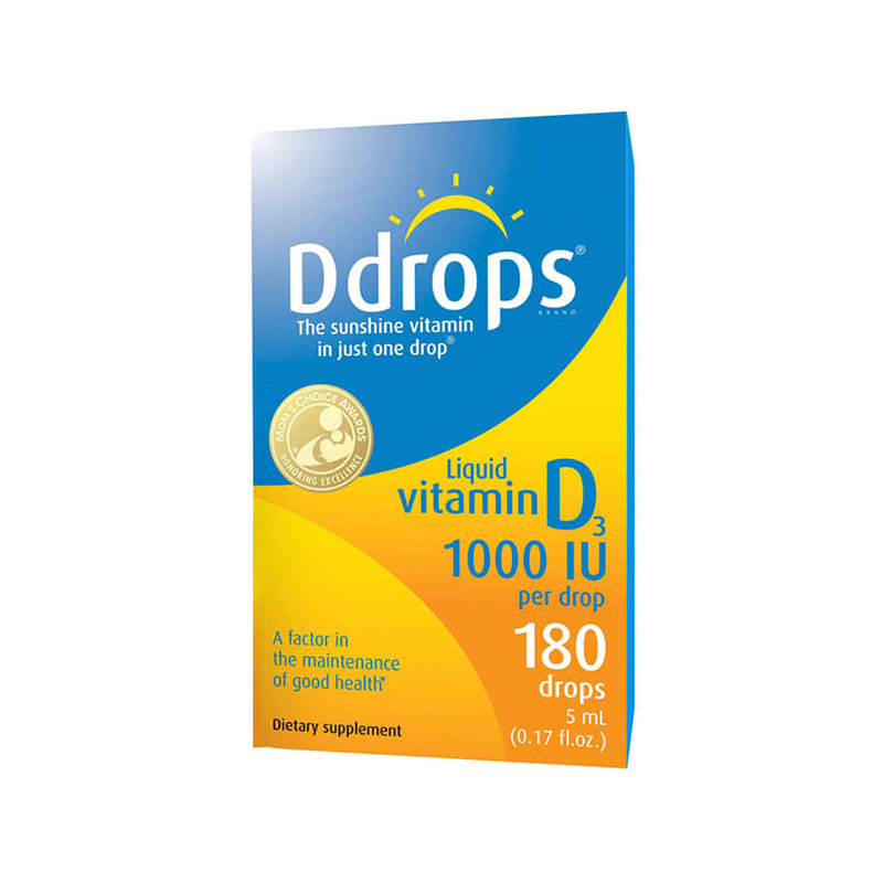 加拿大 滴卓思(Ddrops) 成人维生素D3滴剂1000iu 5ml