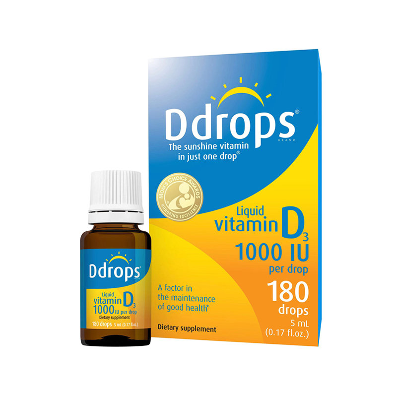 加拿大 滴卓思(Ddrops) 成人维生素D3滴剂1000iu 5ml
