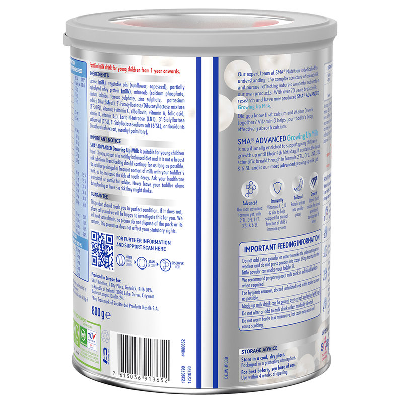 保税区英国 惠氏（Wyeth）sma铂金版配方奶粉3段800g 适合12-36个月（新旧包装随机发货）