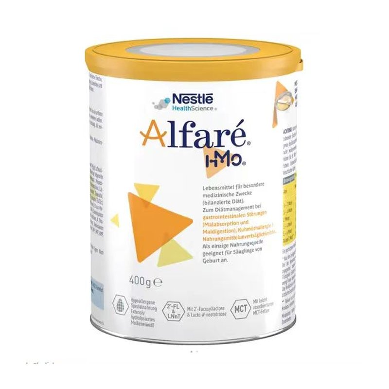 德国 雀巢(Nestle)Alfare蔼儿舒HMO深度水解婴幼儿奶粉 400g 适合0-12个月