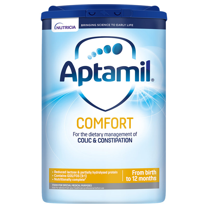 英国 爱他美(Aptamil)舒适半水解奶粉 800g 适合0-12个月(新旧包装随机发货)