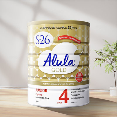 保税区新西兰 惠氏（Wyeth）Alula金装S26婴儿配方奶粉4段 900g 适合3岁+（新旧包装随机发货）