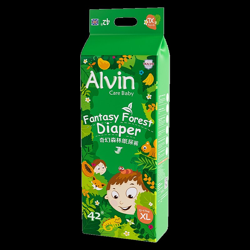 艾薇儿(Alvin)奇幻森林纸尿裤 XL42片 (12-17kg)