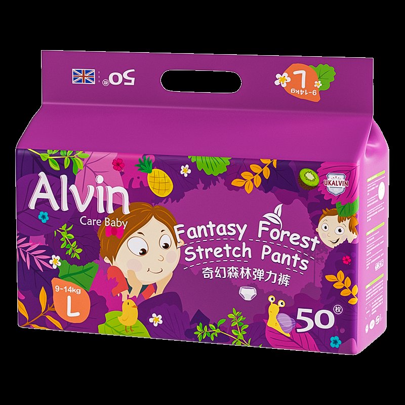 艾薇儿(Alvin)奇幻森林弹力裤 L50片 (9-14kg)