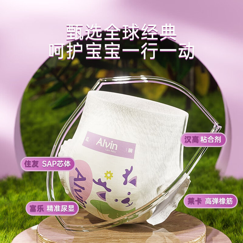 艾薇儿(Alvin)奇幻森林弹力裤 XXL38片 (15kg以上)