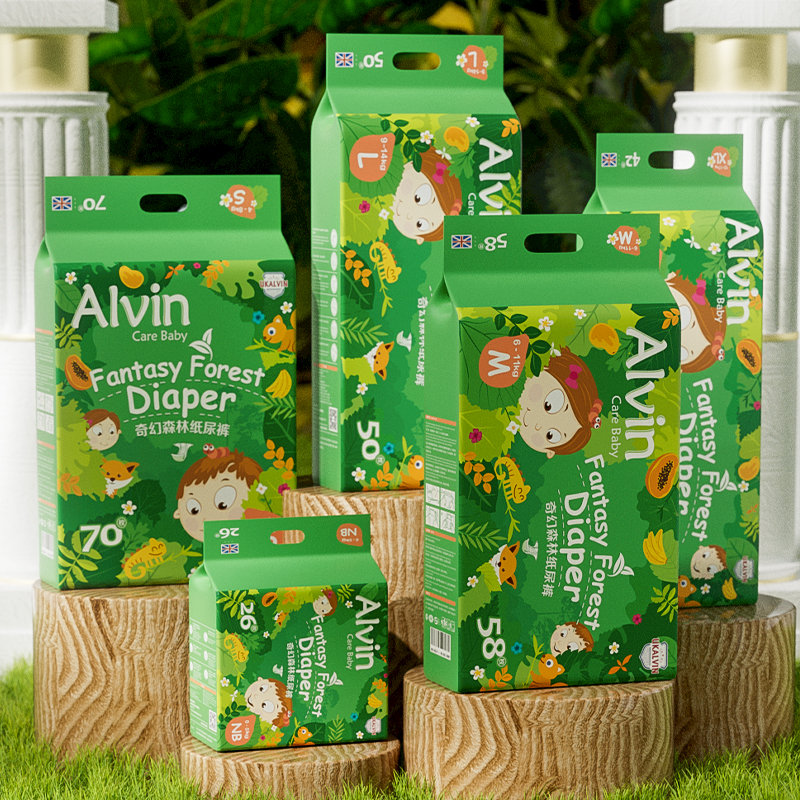艾薇儿(Alvin)奇幻森林纸尿裤 M58片 (6-11kg)