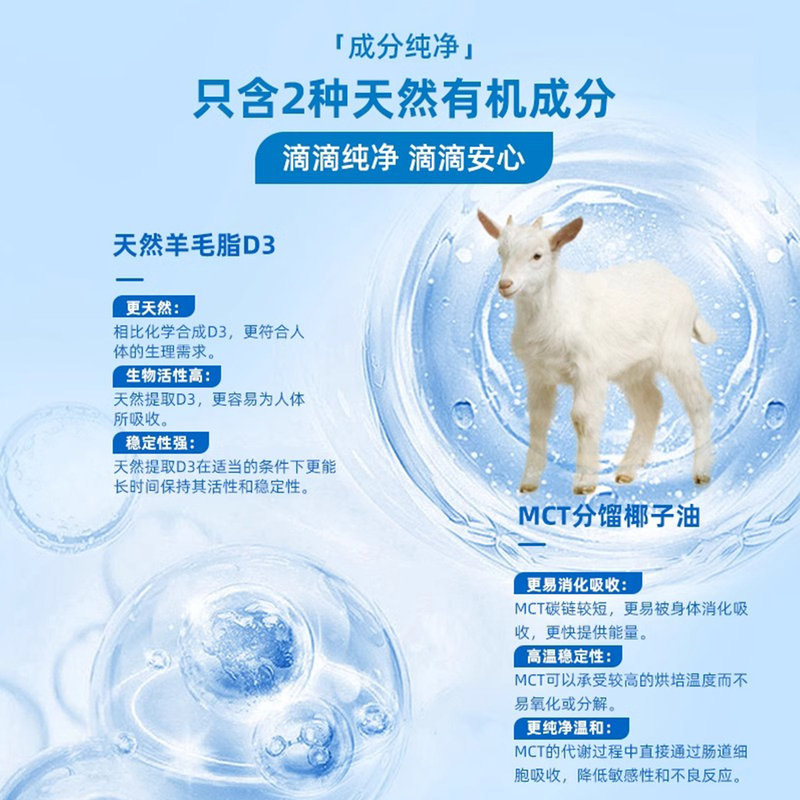 加拿大 滴卓思(Ddrops )成人维生素D3滴剂 2000IU 180滴/瓶