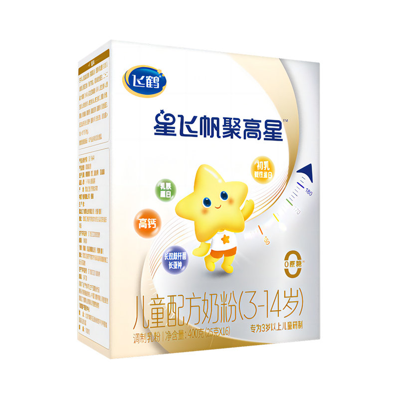 飞鹤 星飞帆聚高星儿童配方奶粉 400g 适合3岁以上