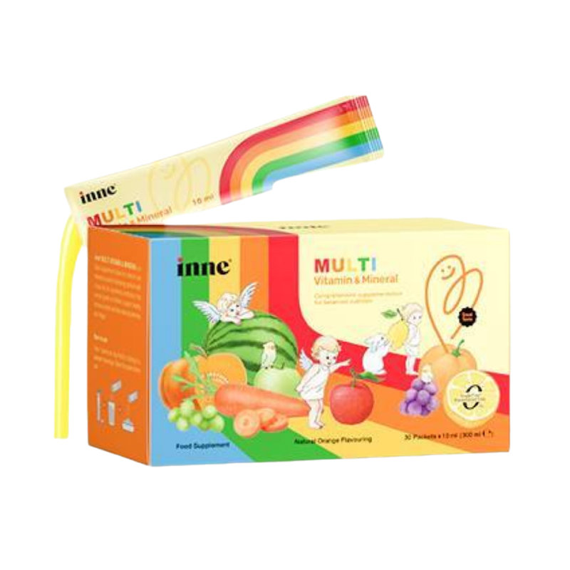 保税区德国 INNE 液体多维锌 补充多种营养 不怕挑食 新老包装随机 30条/盒