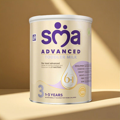 保税区英国 惠氏（Wyeth）sma铂金版配方奶粉3段800g 适合12-36个月（新旧包装随机发货）