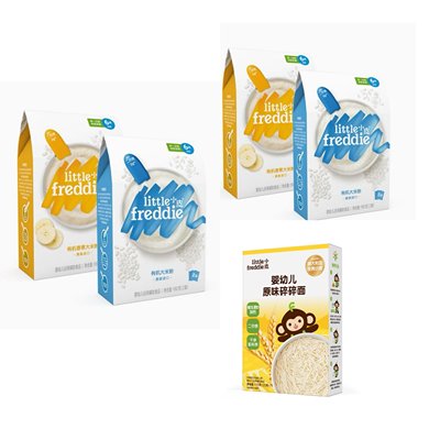 小皮 米粉 4盒装(原味2盒+香蕉2盒)+随机口味面条1盒