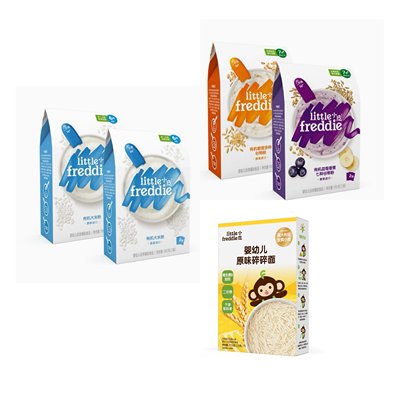 小皮 米粉 4盒装(原味2盒+藜麦1盒+蓝莓1盒)+随机口味面条1盒