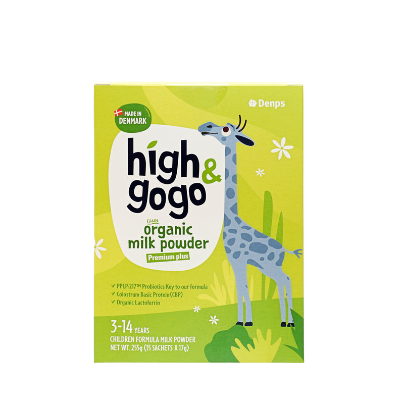 丹麦 丹普斯(Denps)High GoGo有机儿童成长调制乳粉‌ 17g*15条