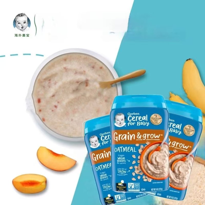 美国 嘉宝(Gerber)香蕉燕麦米粉 227g