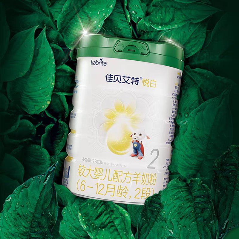 荷兰 佳贝艾特 悦白有机版婴幼儿配方羊奶粉 2段 780g 适合6-12个月*不支持异地积分