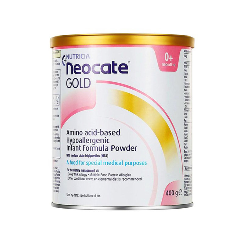 保税区澳洲 纽康特（Neocate）Gold全水解防腹泻特殊配方奶粉婴幼儿配方奶粉 400g 适合0-12个月