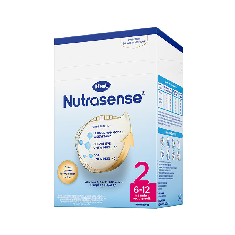 保税区【超值满赠】荷兰 Hero Baby 经典纸盒婴幼儿配方奶粉2段 700g（适合6-12个月）