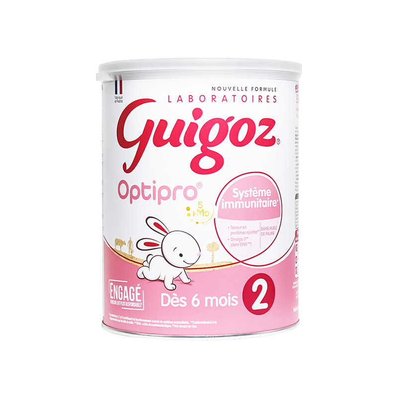 法国 古戈氏(Guigoz )2段标准配方牛奶粉 830g 适合6-12个月(新旧包装随机发)