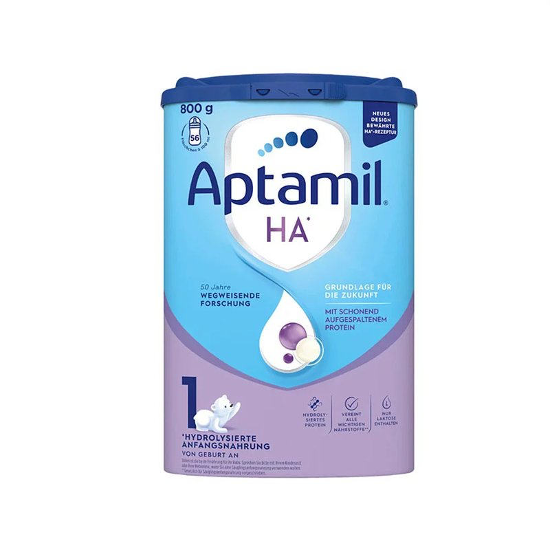 保税区德国 爱他美（Aptamil）HA免敏奶粉1段 800g 适合0-6个月