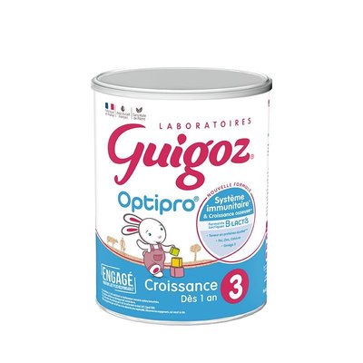 保税区法国 古戈氏（Guigoz） 3段标准配方牛奶粉 830g（新包装）适合1岁+