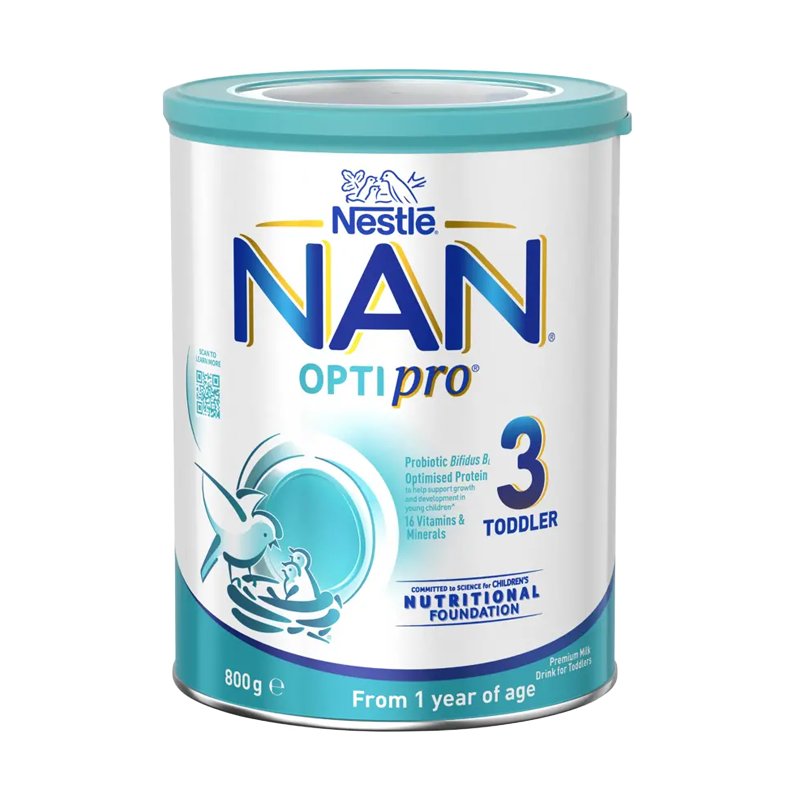 保税区澳洲 雀巢（Nestle）NAN OPTIPRO 瑞铂能恩婴幼儿小分子蛋白配方奶粉3段 800g（新版）