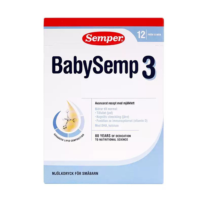 瑞典 森宝(Semper)婴儿配方奶粉3段 800g(适合12-18个月)
