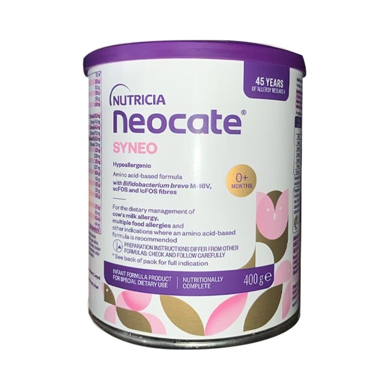 保税区澳洲 纽康特（Neocate）SYNEO益生菌氨基酸奶粉 400g 适合0-12个月（新旧包装随机发货）