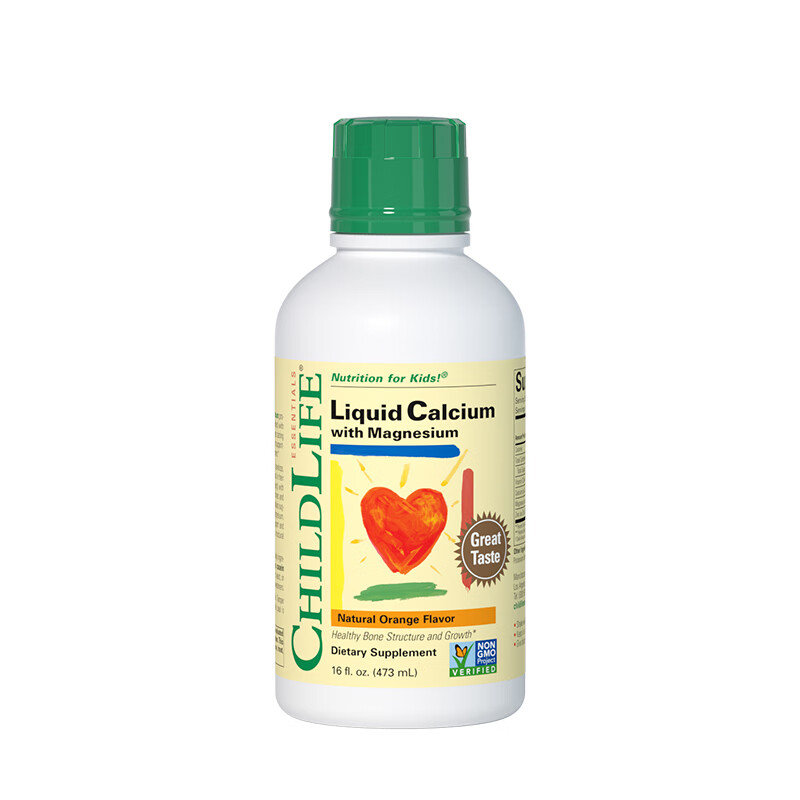 美国 童年时光(Childlife)婴幼儿童钙镁锌营养成长液 473ml