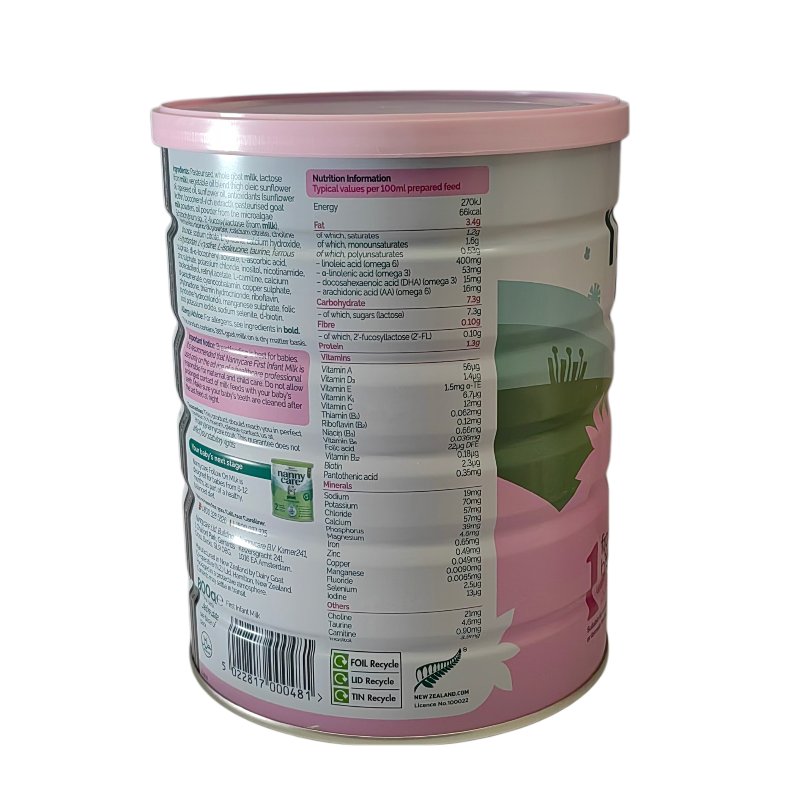 英国 纳尼凯尔(Nannycare)婴幼儿羊奶粉1段 800g 适合0-6个月(新旧包装随机发货)
