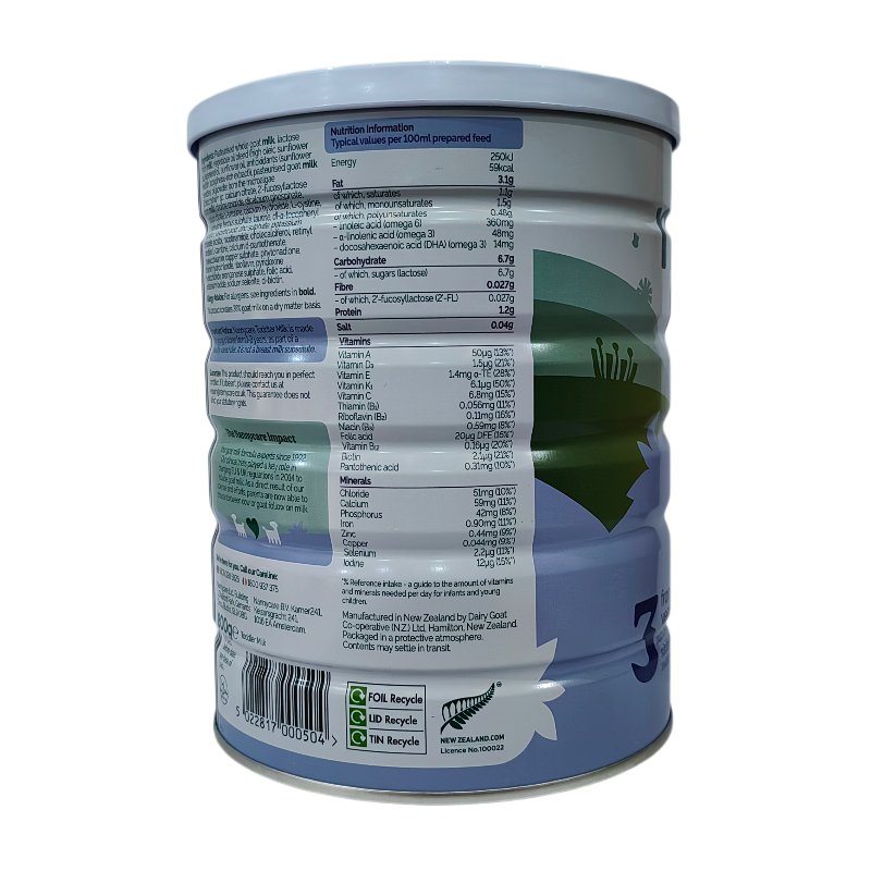 英国 纳尼凯尔(Nannycare)婴幼儿羊奶粉3段900g 适合1岁+(新旧包装随机发货)