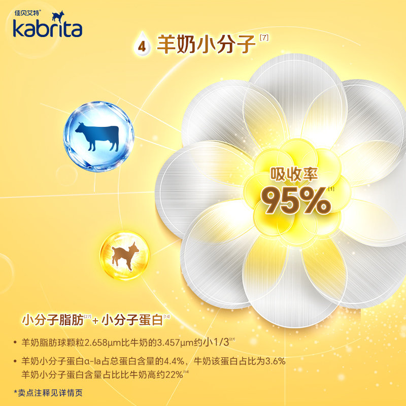 港版 佳贝艾特(Kabrita)金装婴幼儿羊奶粉 3段 800g 适合12-36个月(新旧包装随机发货)