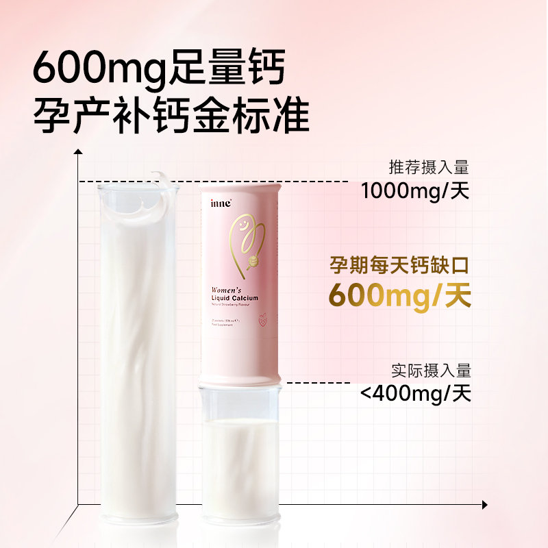 德国 因你(INNE) 美好钙女性孕产妇液体钙 18ml*2条