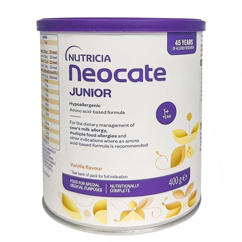 澳洲 纽康特(Neocate)1+氨基酸奶粉香草味400g 适合1岁+(新旧包装随机发货)